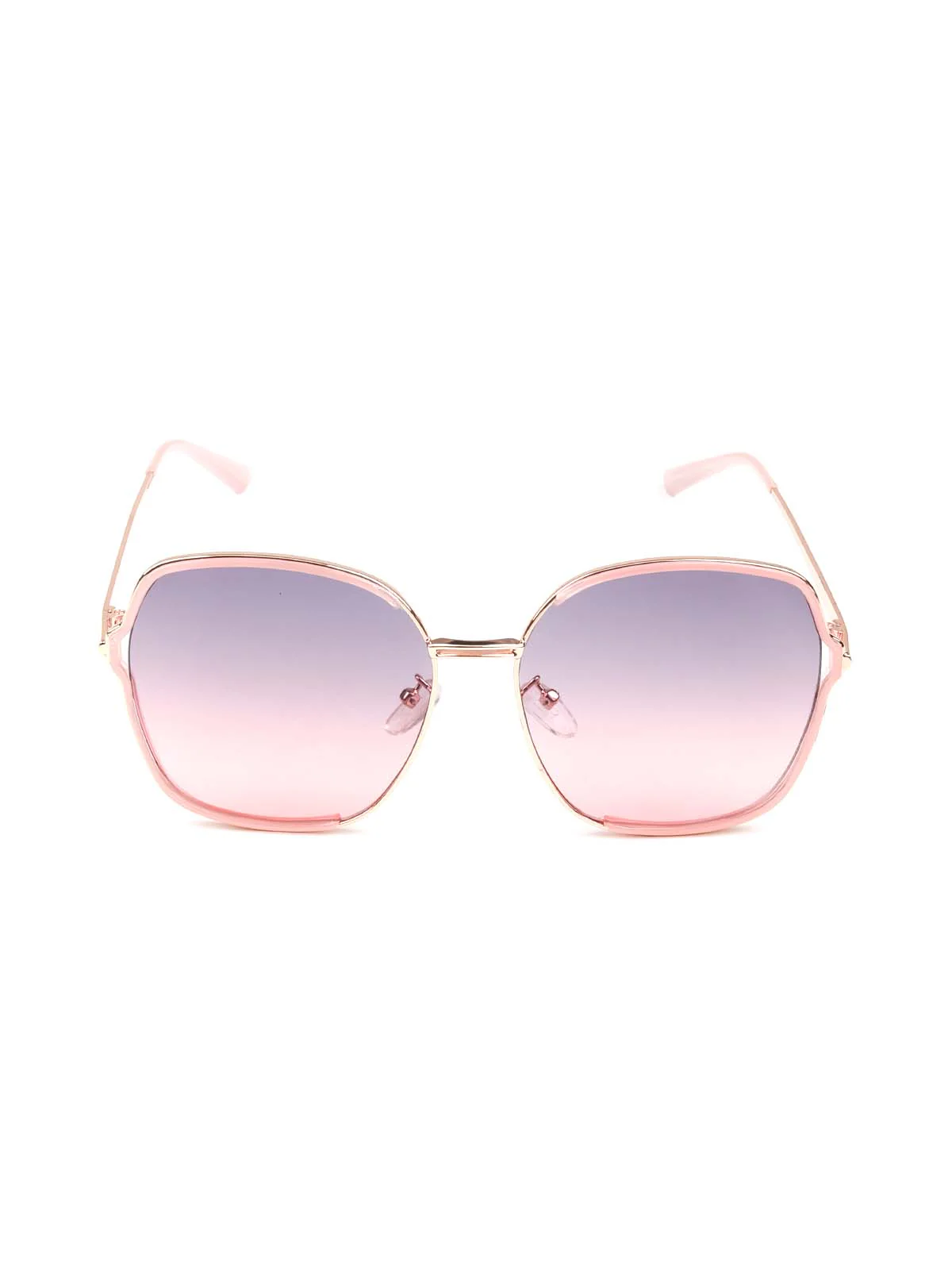 Odette Women Gorgeous Pink-Tinted Oversized Sunglasses - Image 7