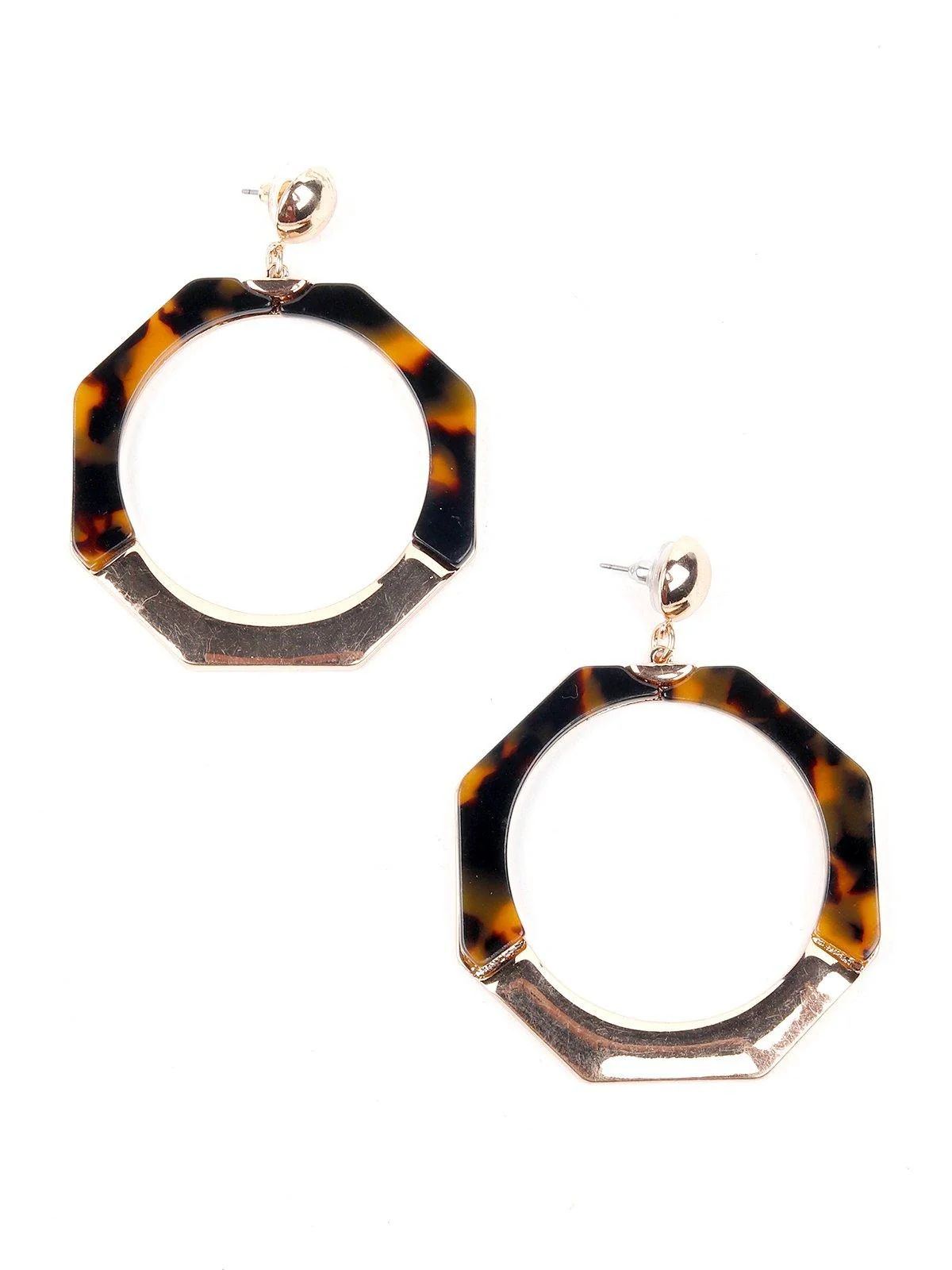 Odette Women Gold Metal Earrinigs - Image 3