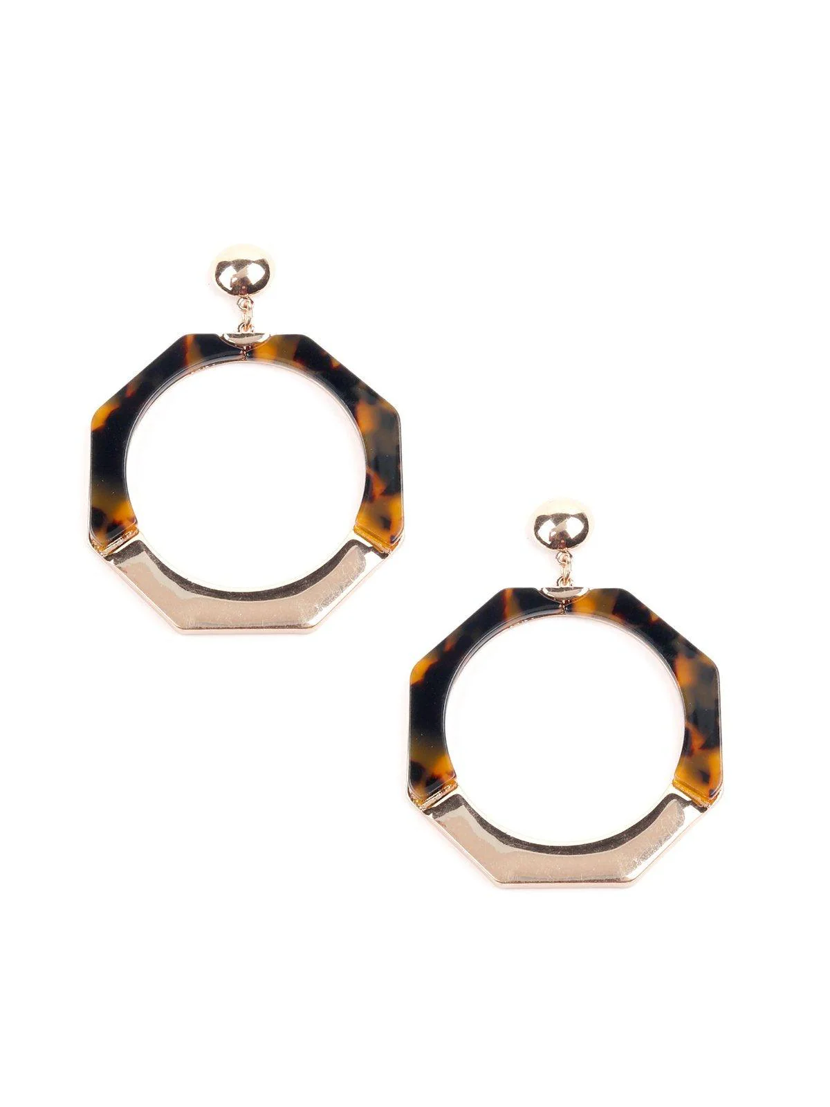 Odette Women Gold Metal Earrinigs - Image 5