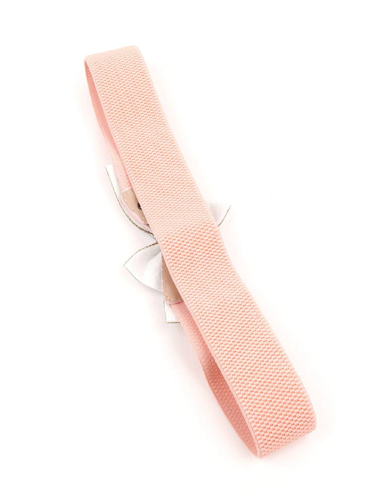 Odette Women Peach Belt With Silver Stone Bow - Image 5