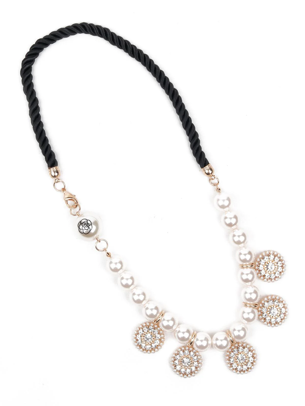 Odette Women White Metal Necklace - Image 4