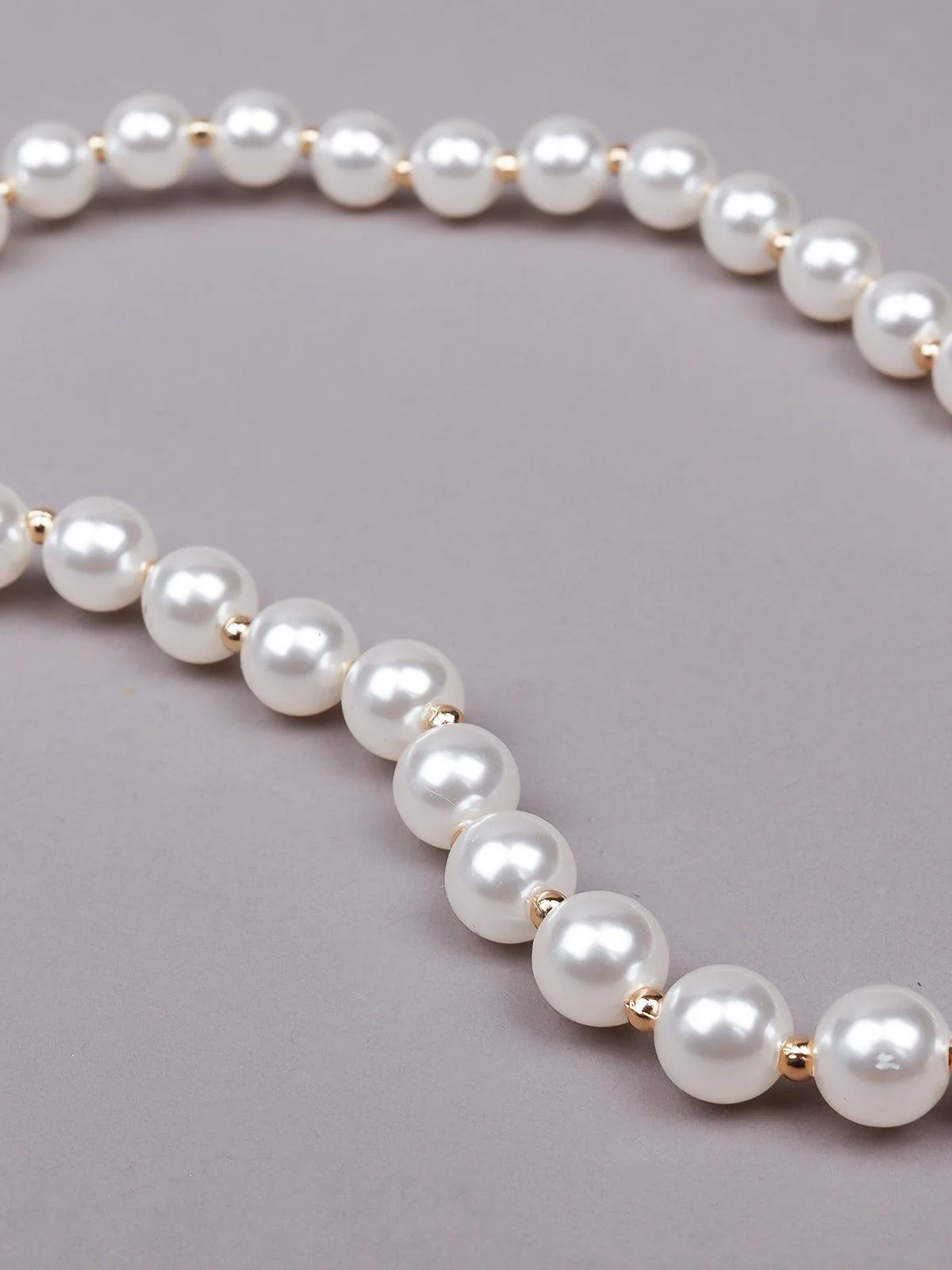Odette Women White Metal Necklace - Image 3