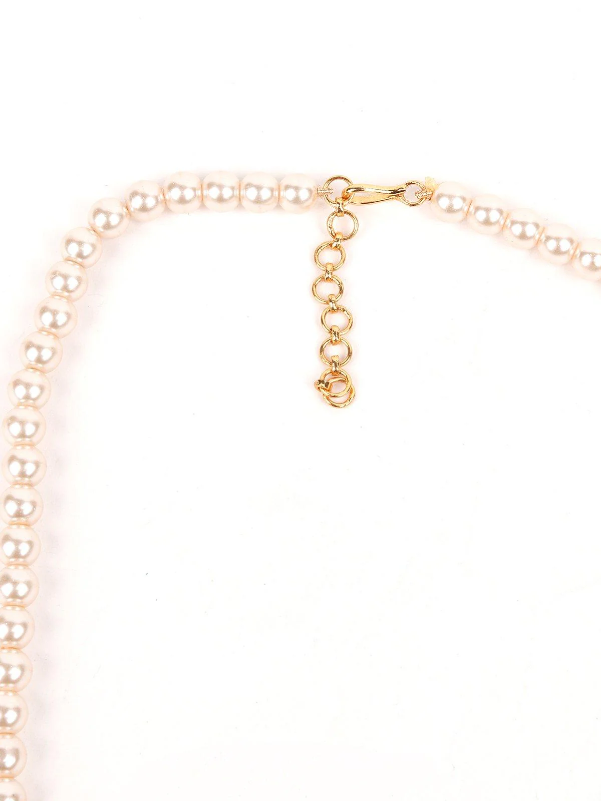 Odette Women Pearl Necklace With Kundan Work Finish - Image 6