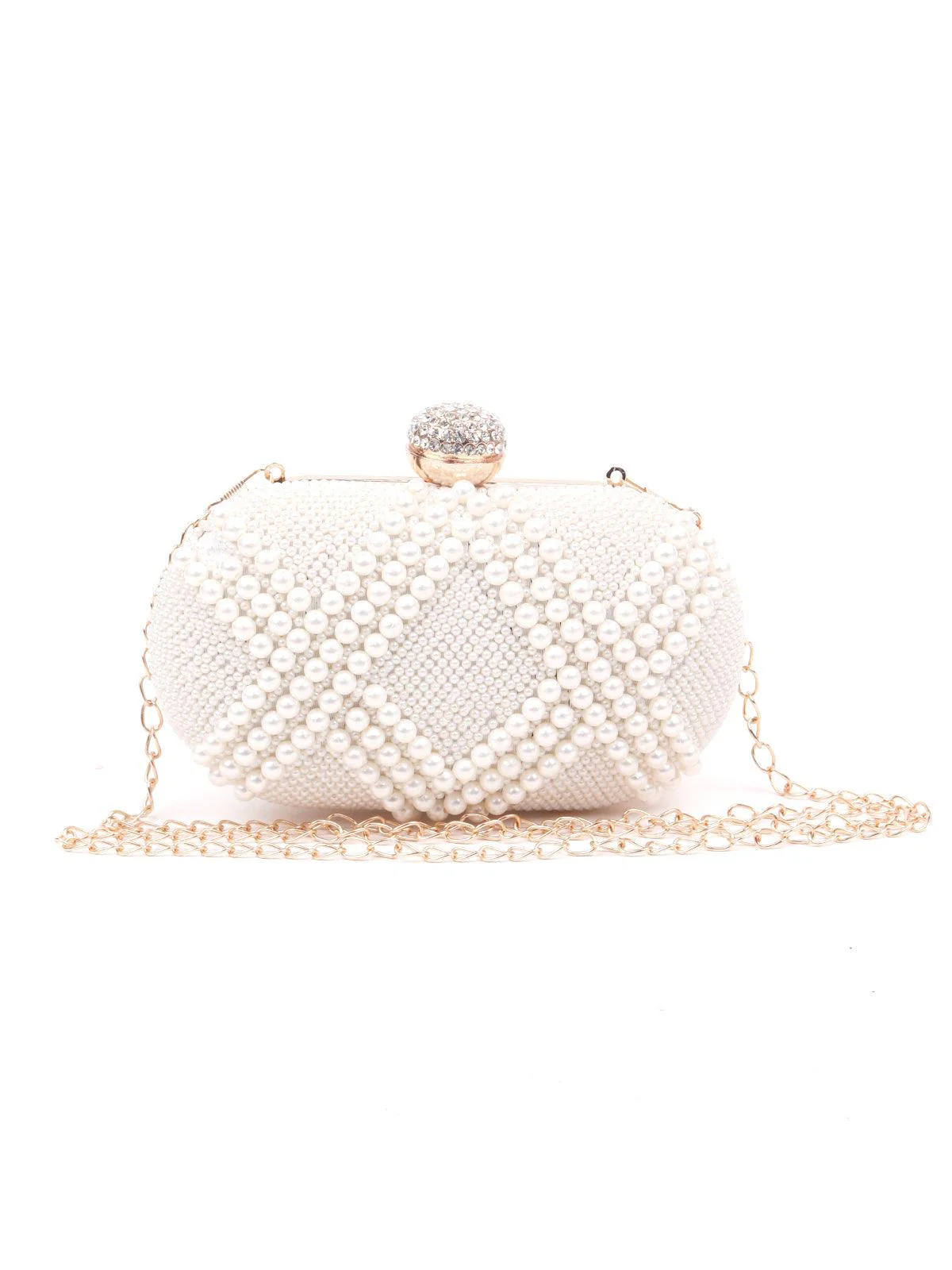 Odette Women Pearl Clutch - Image 3