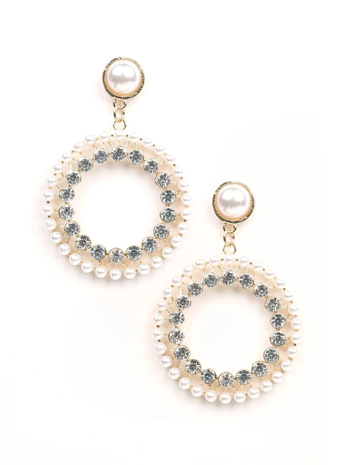 Odette Women Gold Metal Earrings - Image 3