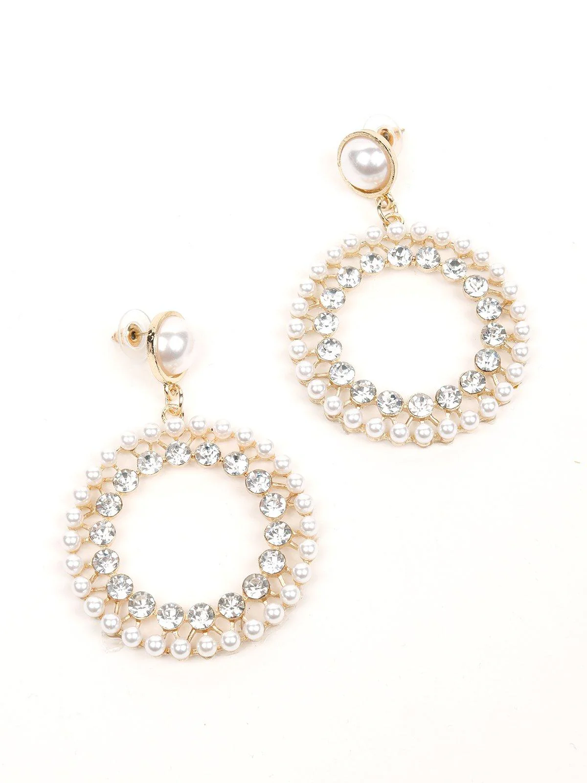 Odette Women Gold Metal Earrings - Image 5