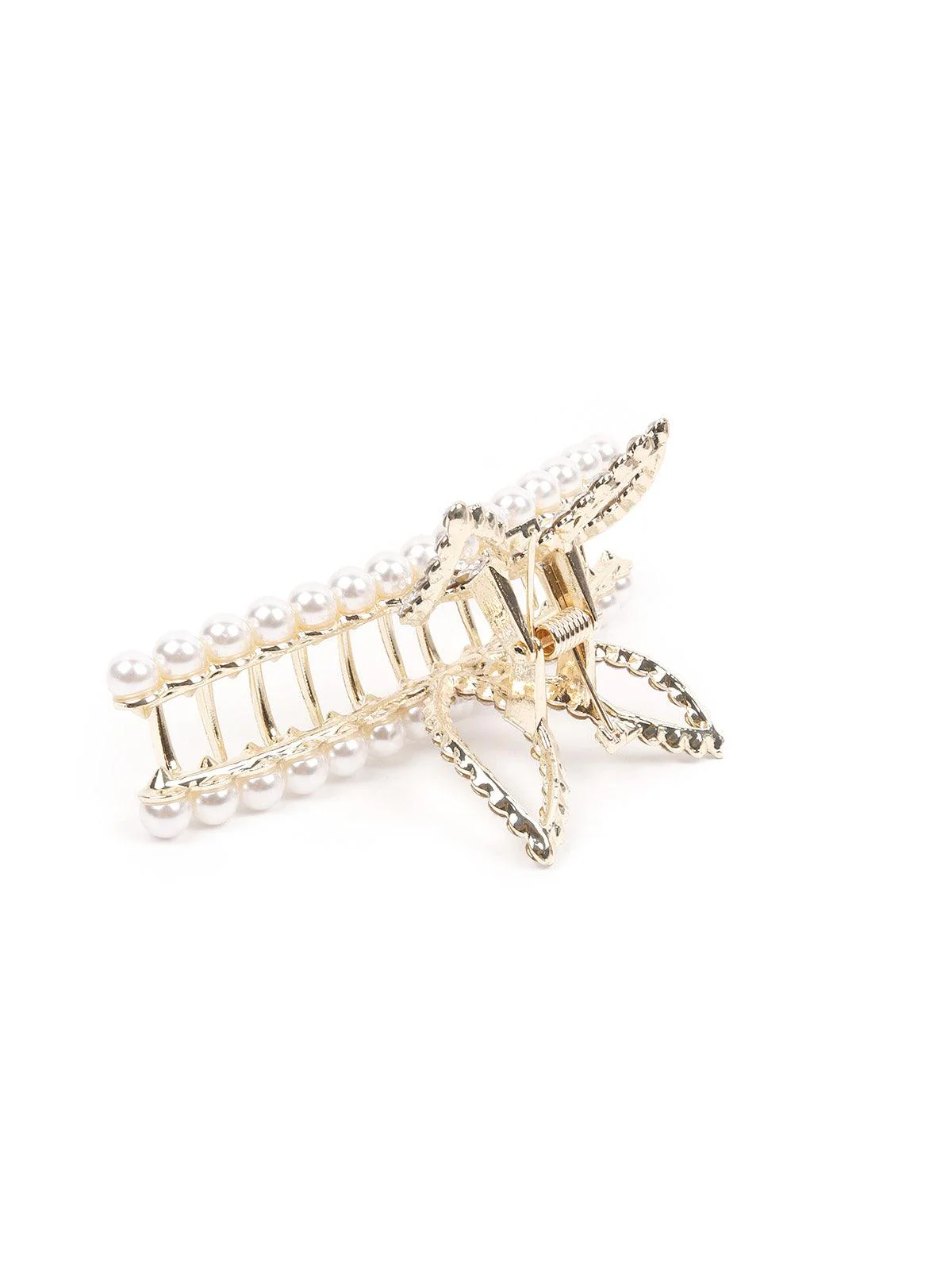 Odette Women Pearl Studded Hair Clutch - Image 5