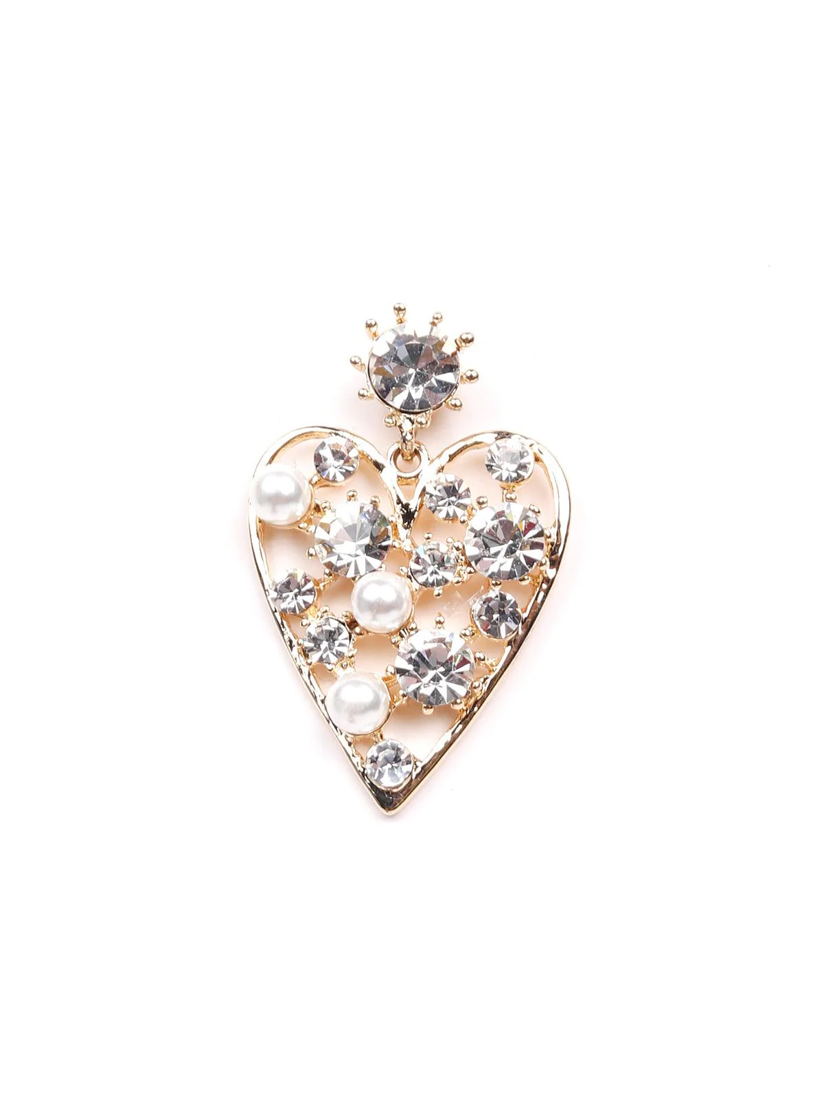 Odette Women White Metal Earrings - Image 2