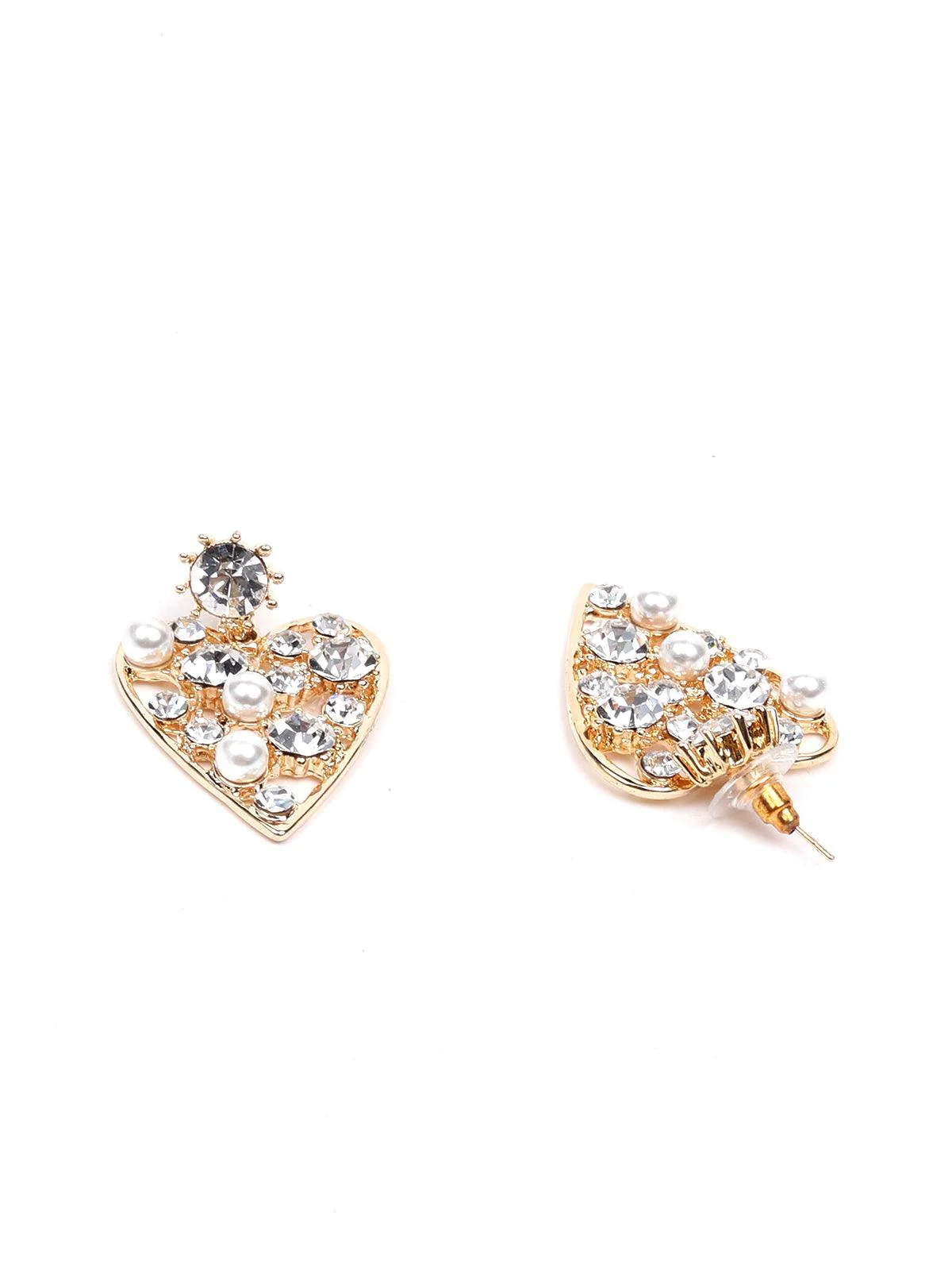 Odette Women White Metal Earrings - Image 3