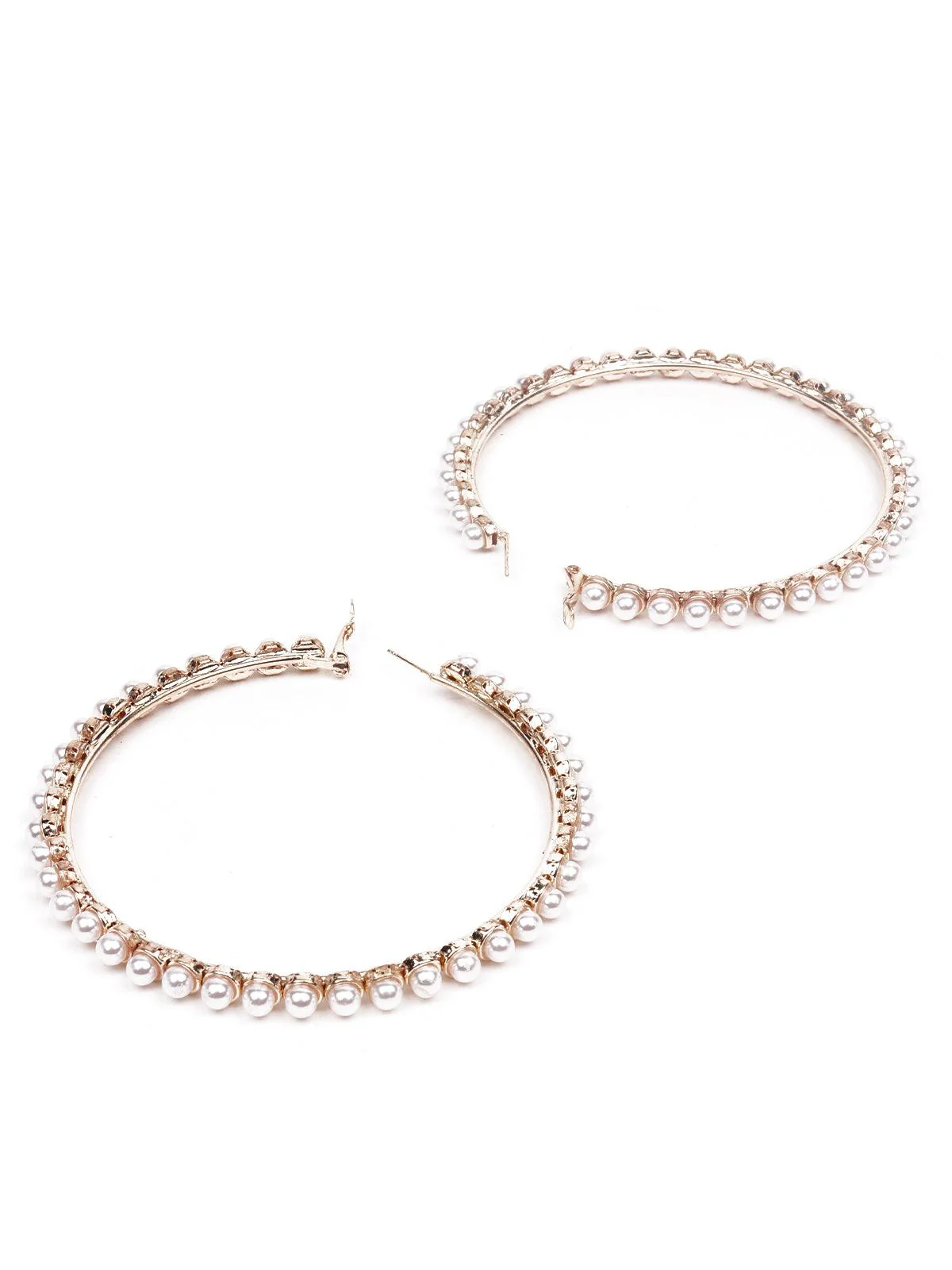 Odette Women White Metal Earrings - Image 6