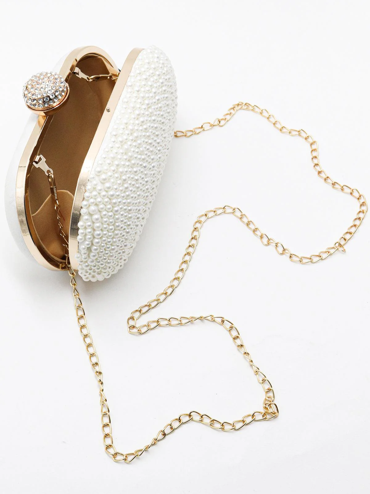 Odette Women Pearly Clutch - Image 5