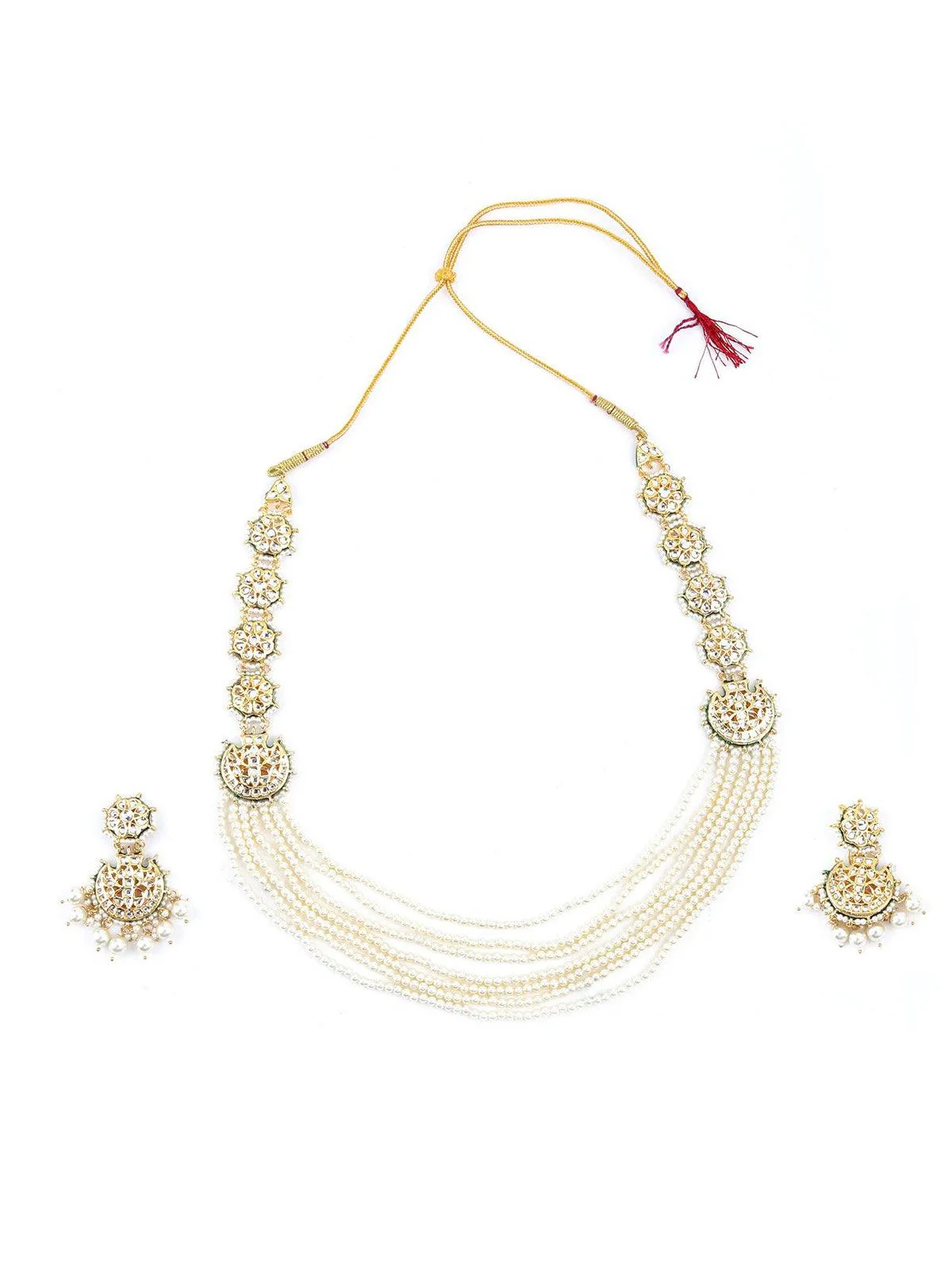 Odette Women Piece Of Art Pearl Necklace Set - Image 3