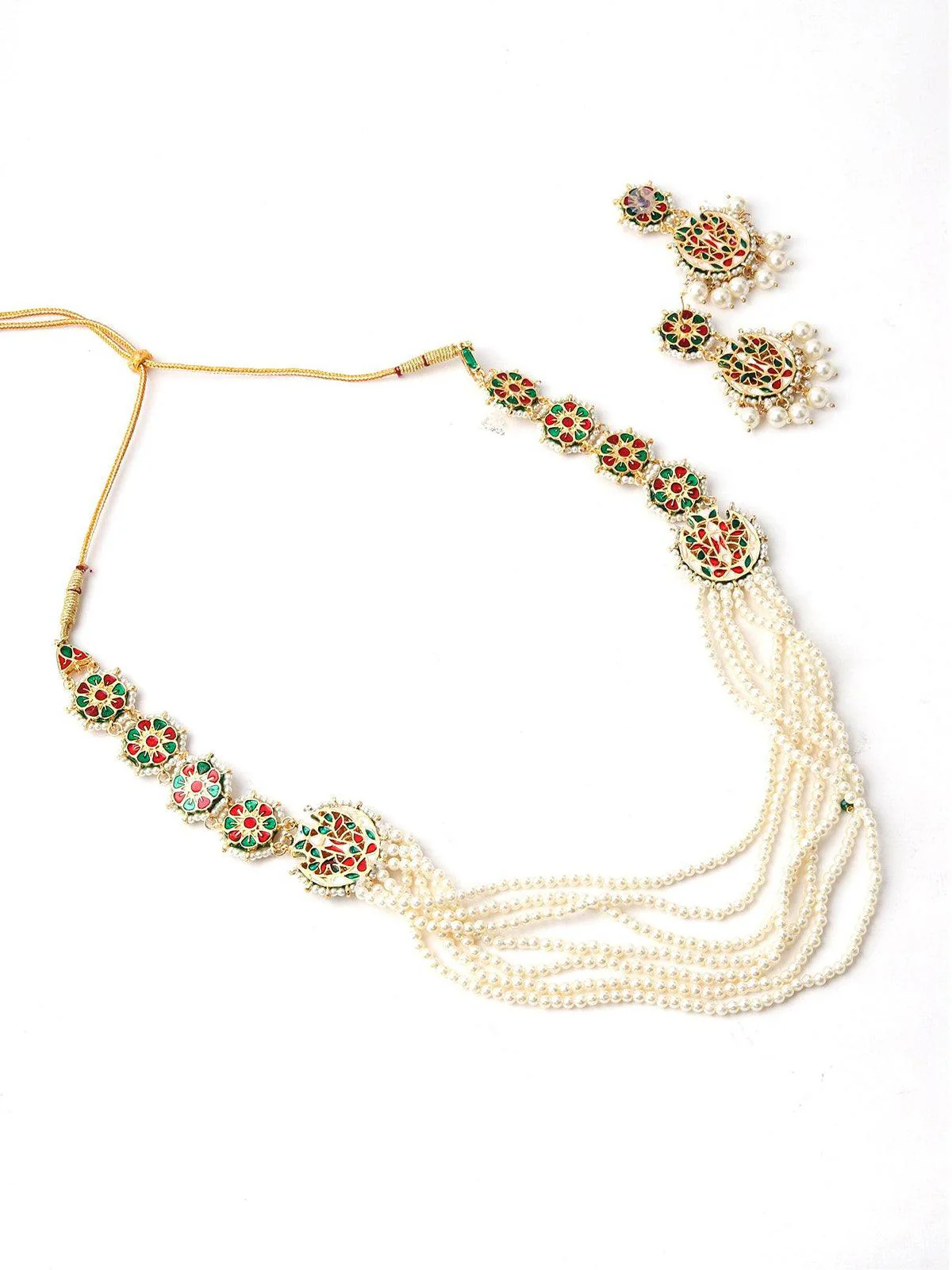 Odette Women Piece Of Art Pearl Necklace Set - Image 5