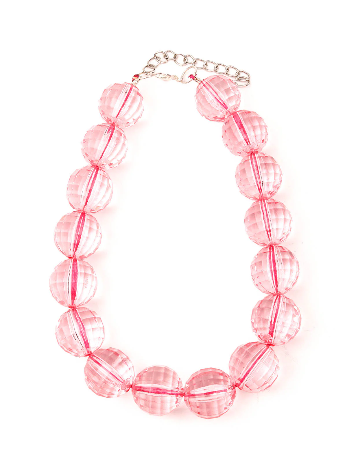 Odette Women Pink Big Beads Necklace - Image 3