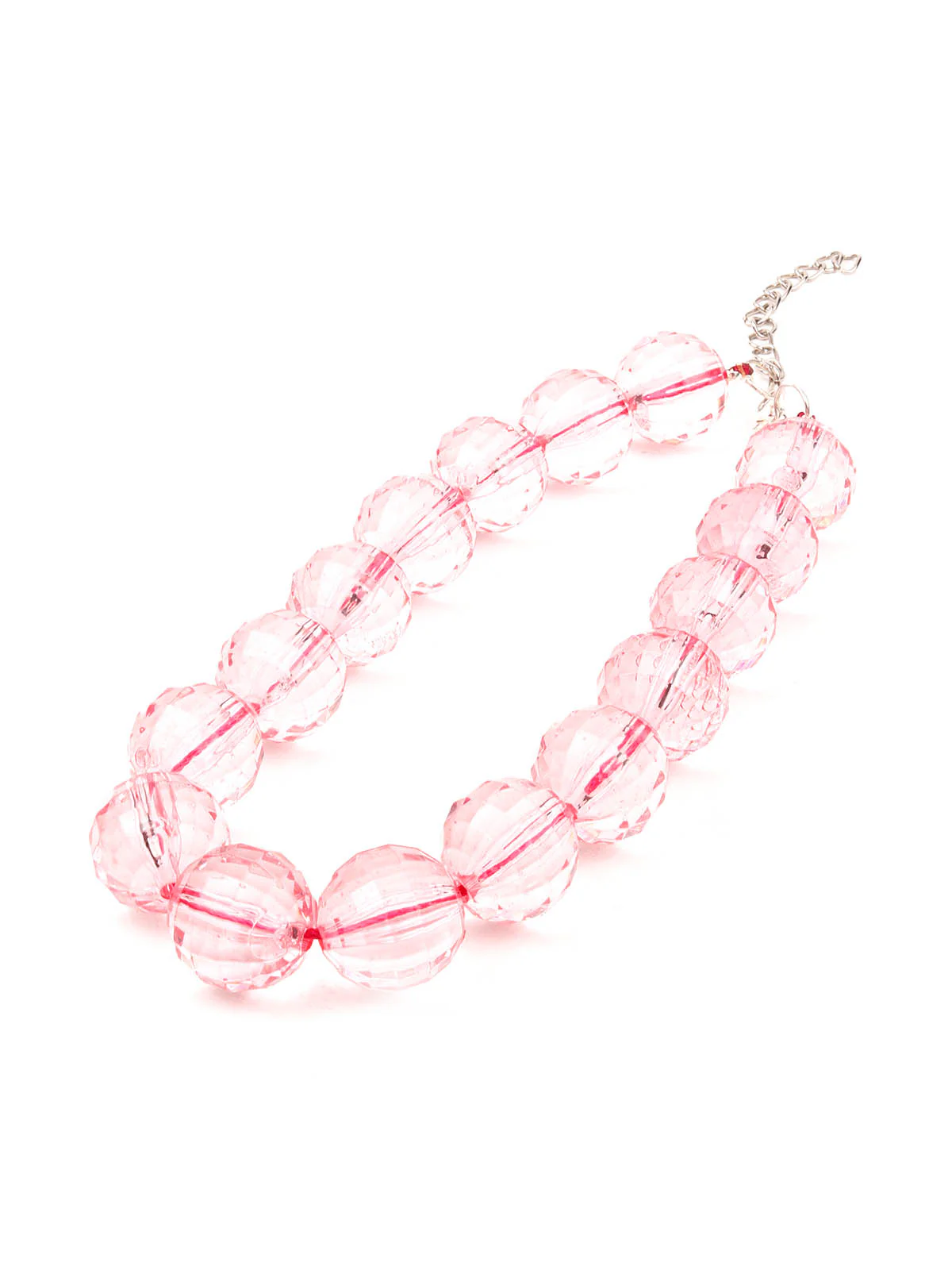 Odette Women Pink Big Beads Necklace - Image 4