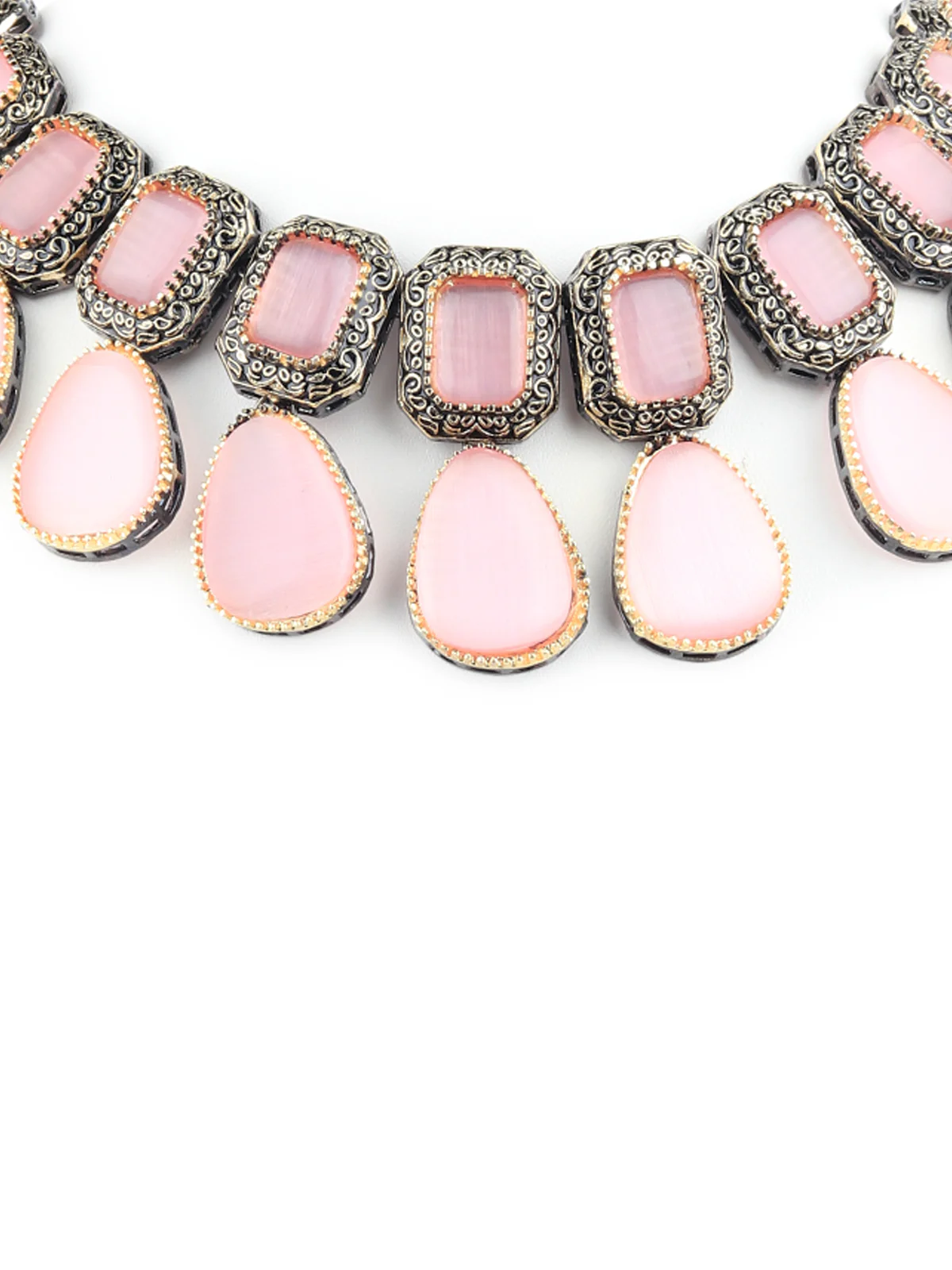 Odette Women Pink Choker Jewellery Set - Image 3