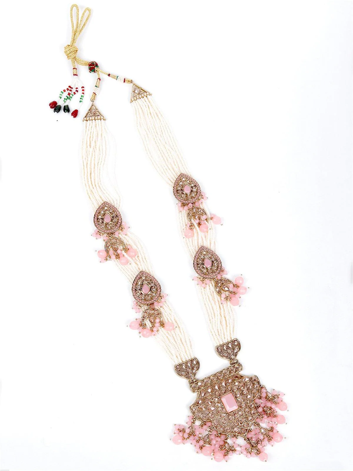 Odette Women Pink Metal Jewellery Set - Image 6
