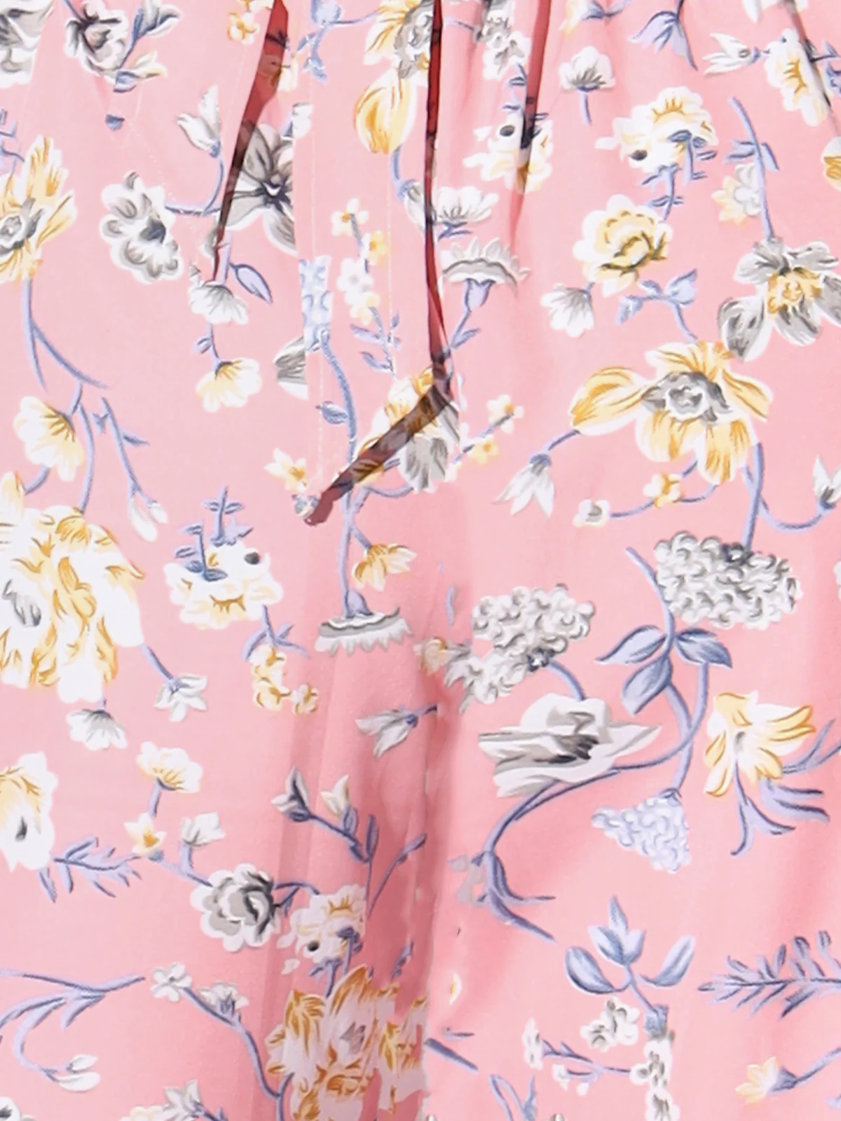 Odette Women Pink Floral Printed Crepe Stitched  Co Ord Set - Image 8
