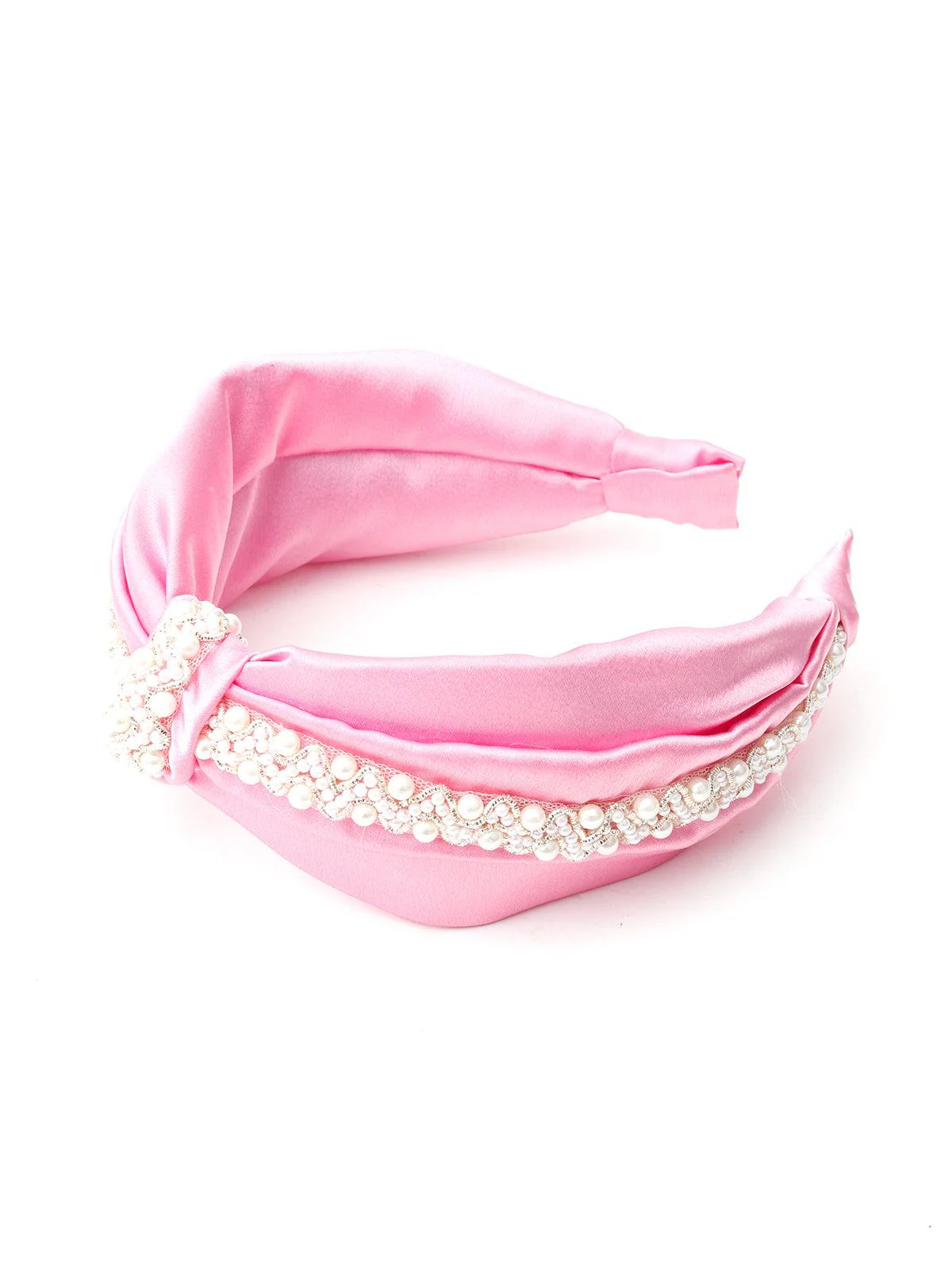 Odette Women Pink Ornate Hairband - Image 5