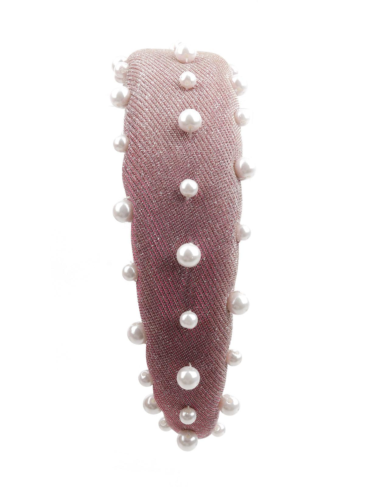 Odette Women Pink Shimmer Hair Band - Image 2