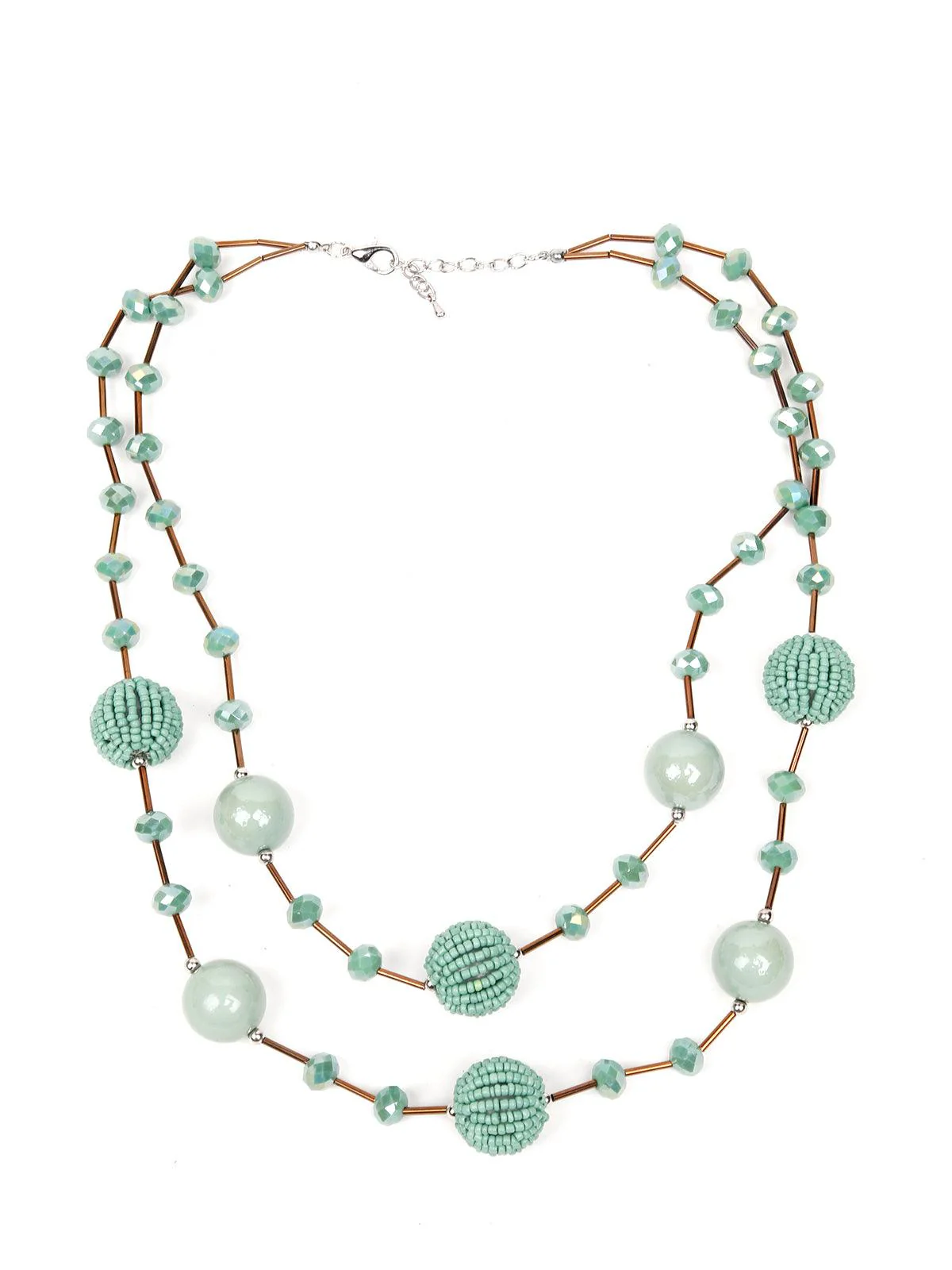 Odette Women Green Metal Necklace Women - Image 3