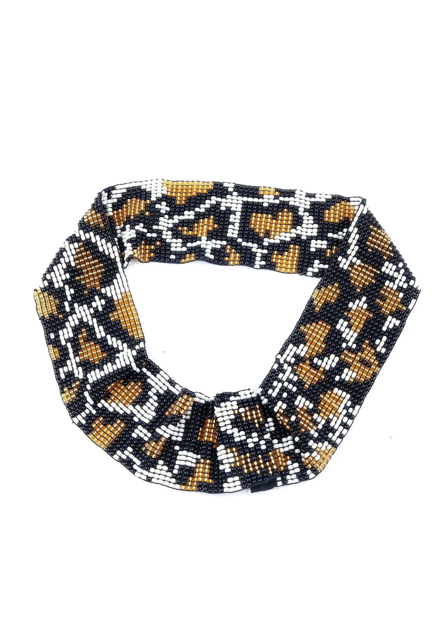 Odette Women Pixel Printed Multicolor Embroidered Belt - Image 4
