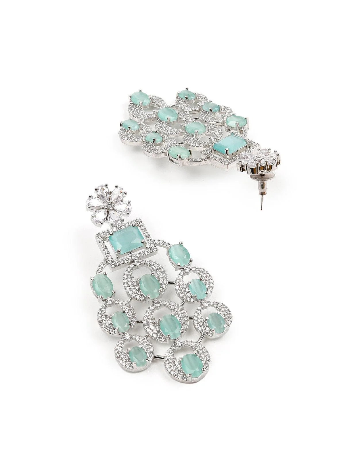 Odette Women Plush Sea Green Choker Set - Image 6
