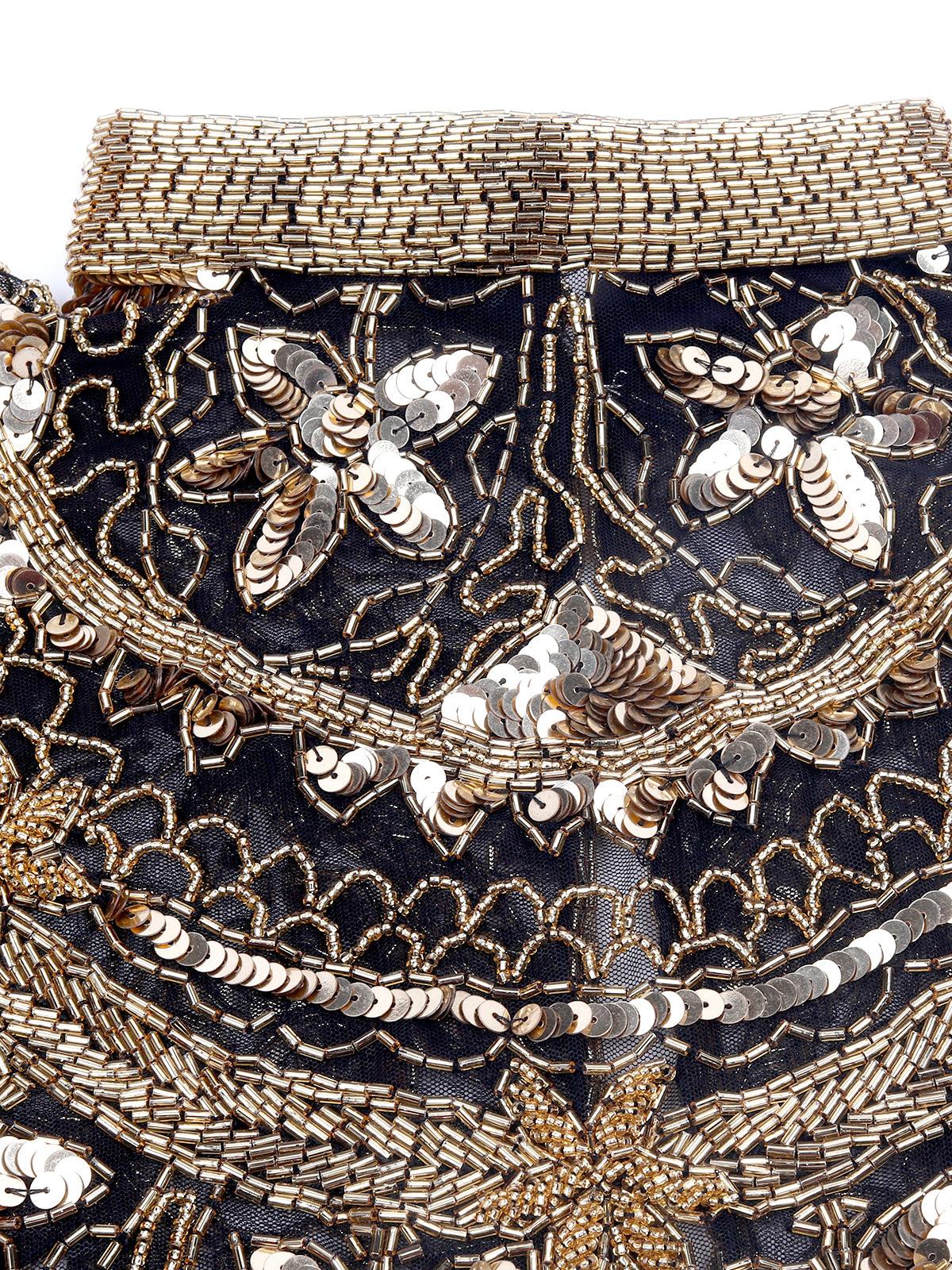 Odette Women Gold Beaded Cape - Image 6