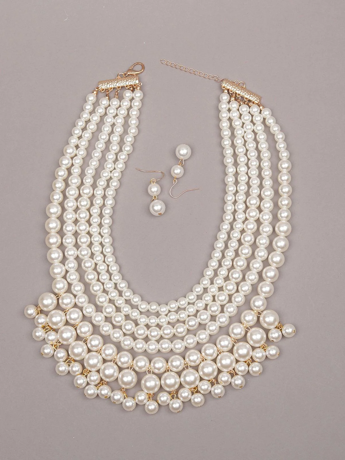 Odette Women White Metal Necklace - Image 3