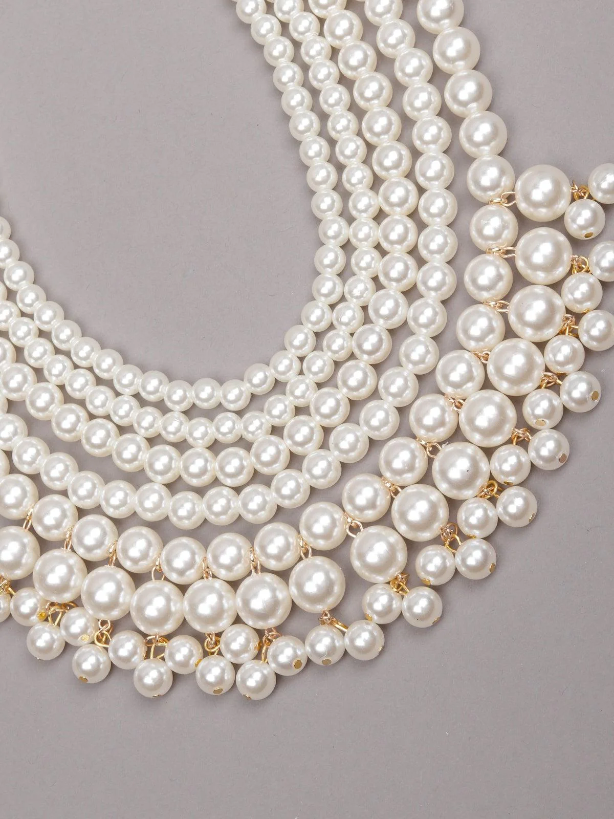 Odette Women White Metal Necklace - Image 4