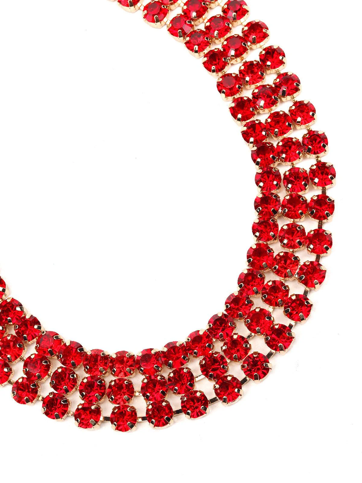 Odette Women Red Metal Necklace - Image 6