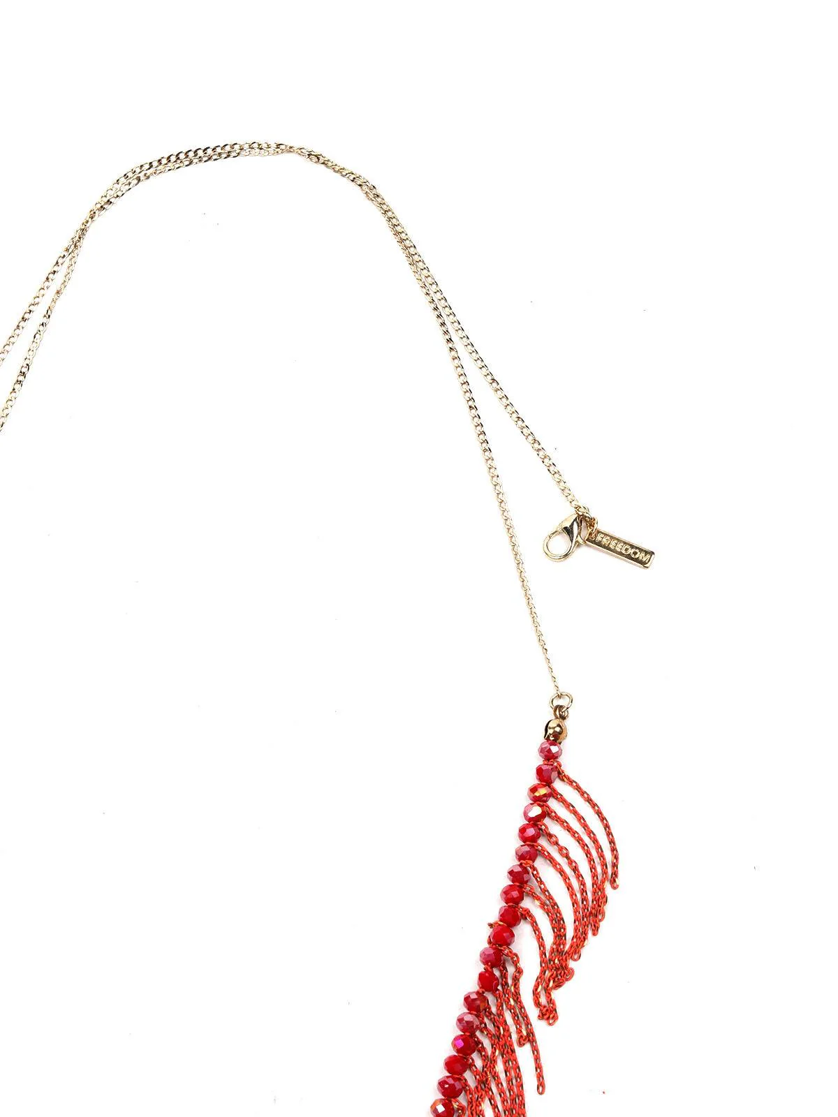 Odette Women Red Metal Necklace - Image 5