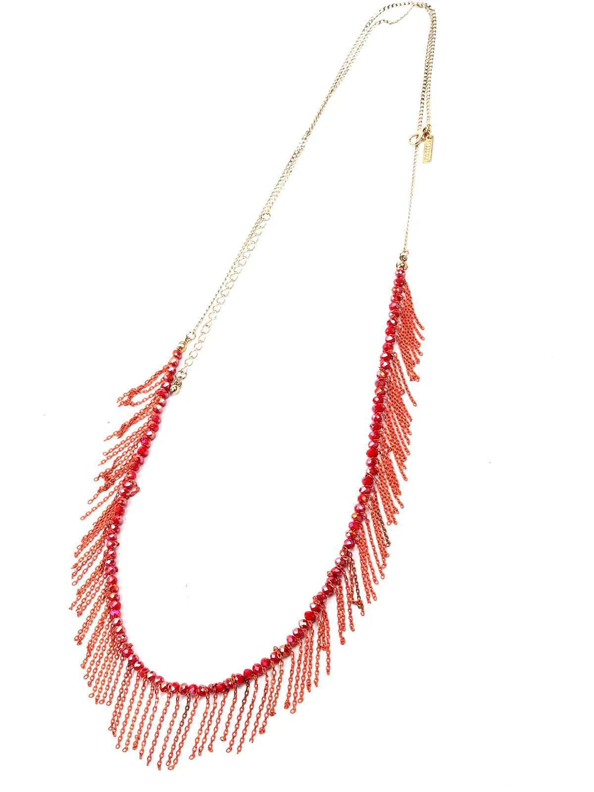 Odette Women Red Metal Necklace - Image 7