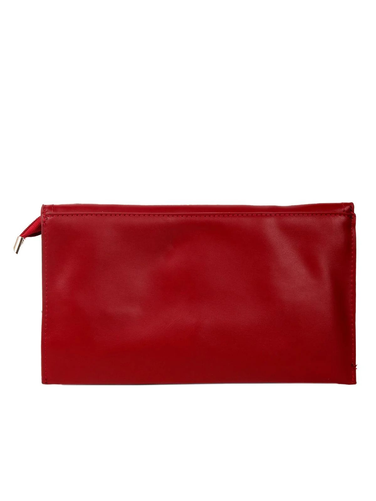 Odette Women Red Leatherette Sling Bag - Image 6