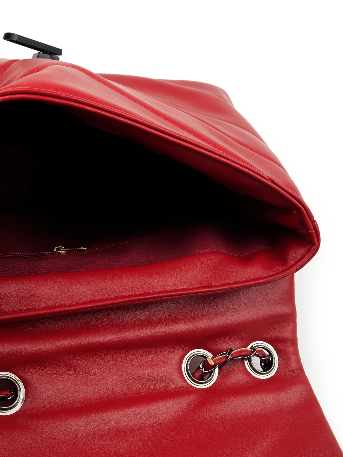 Odette Women Red Patterned Handbag - Image 6