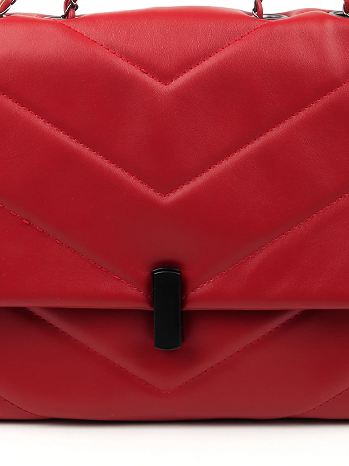 Odette Women Red Patterned Handbag - Image 7