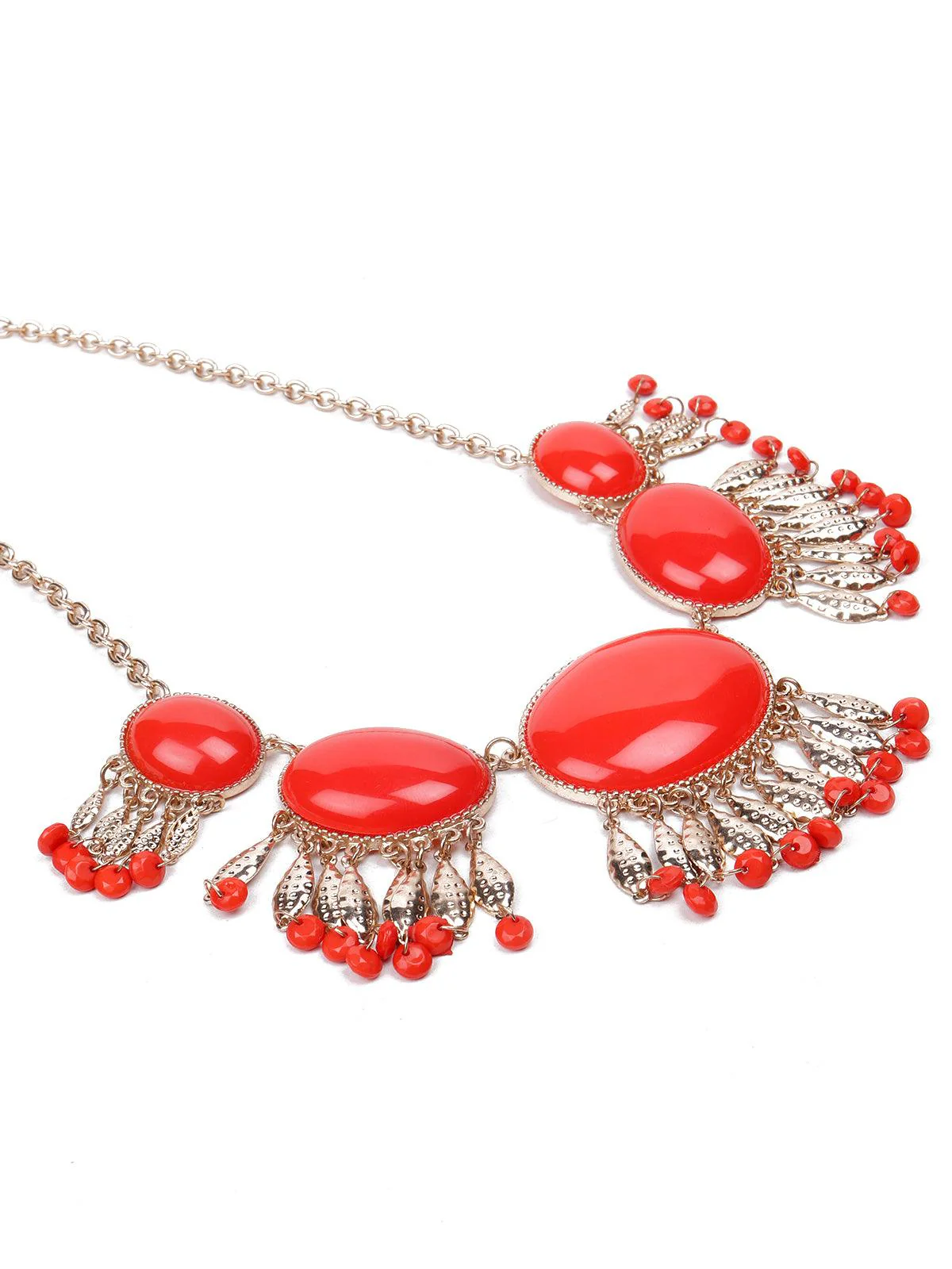 Odette Women Red Metal Necklace - Image 3