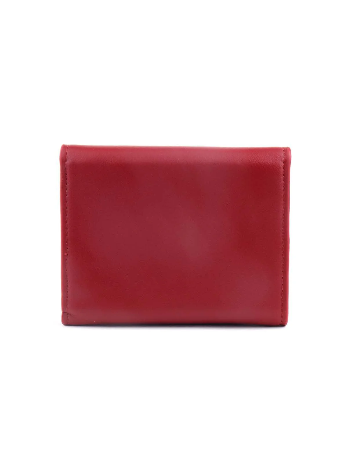 Odette Women Red Stunning Floral Textured Wallet - Image 5