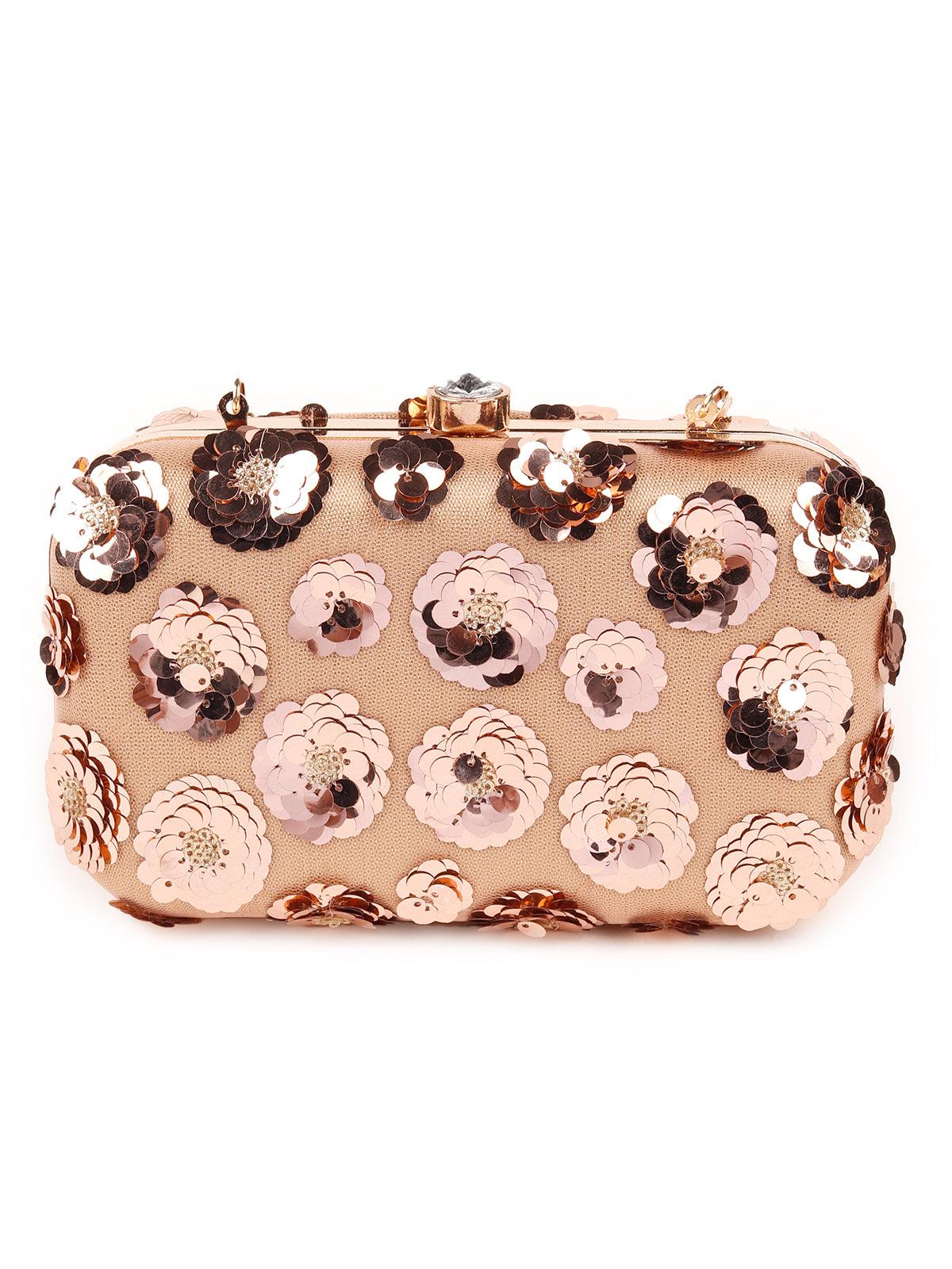 Odette Women Resplendent Flowery Clutch Bag - Image 4
