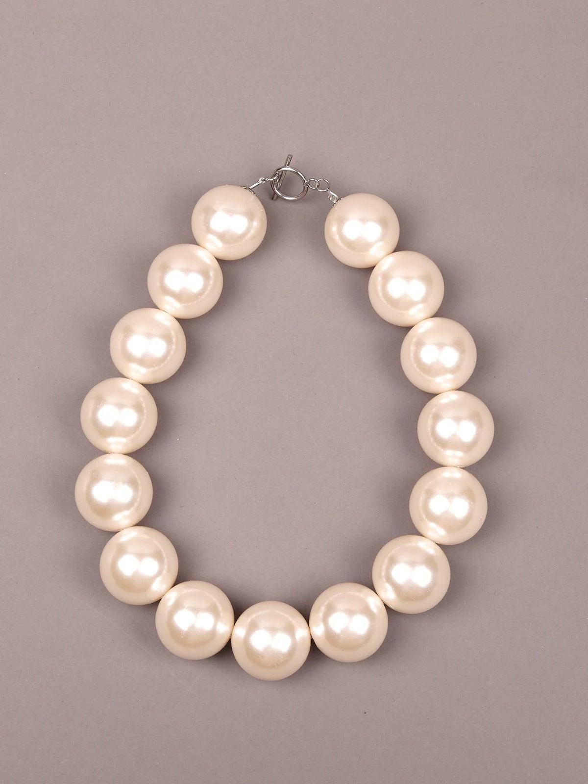 Odette Women White Faux Pearls Necklace - Image 3