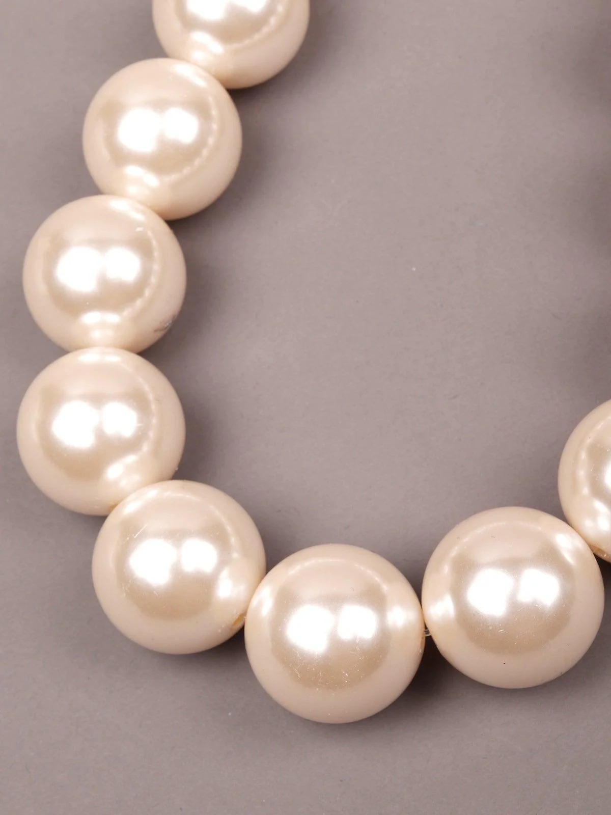 Odette Women White Faux Pearls Necklace - Image 4