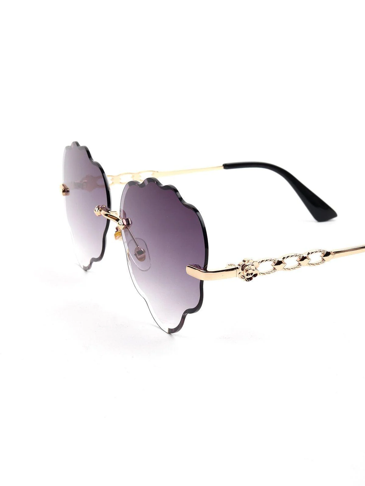 Odette Women Purple High-Index Acrylic Sunglasses - Image 4