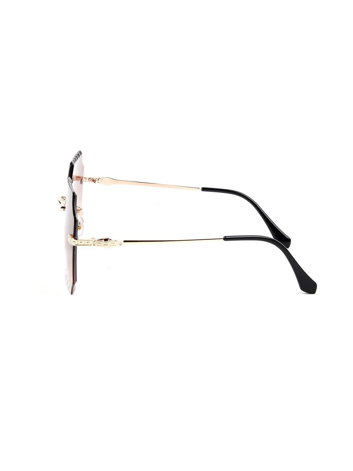 Odette Women Tan High-Index Acrylic Lens Sunglasses - Image 5