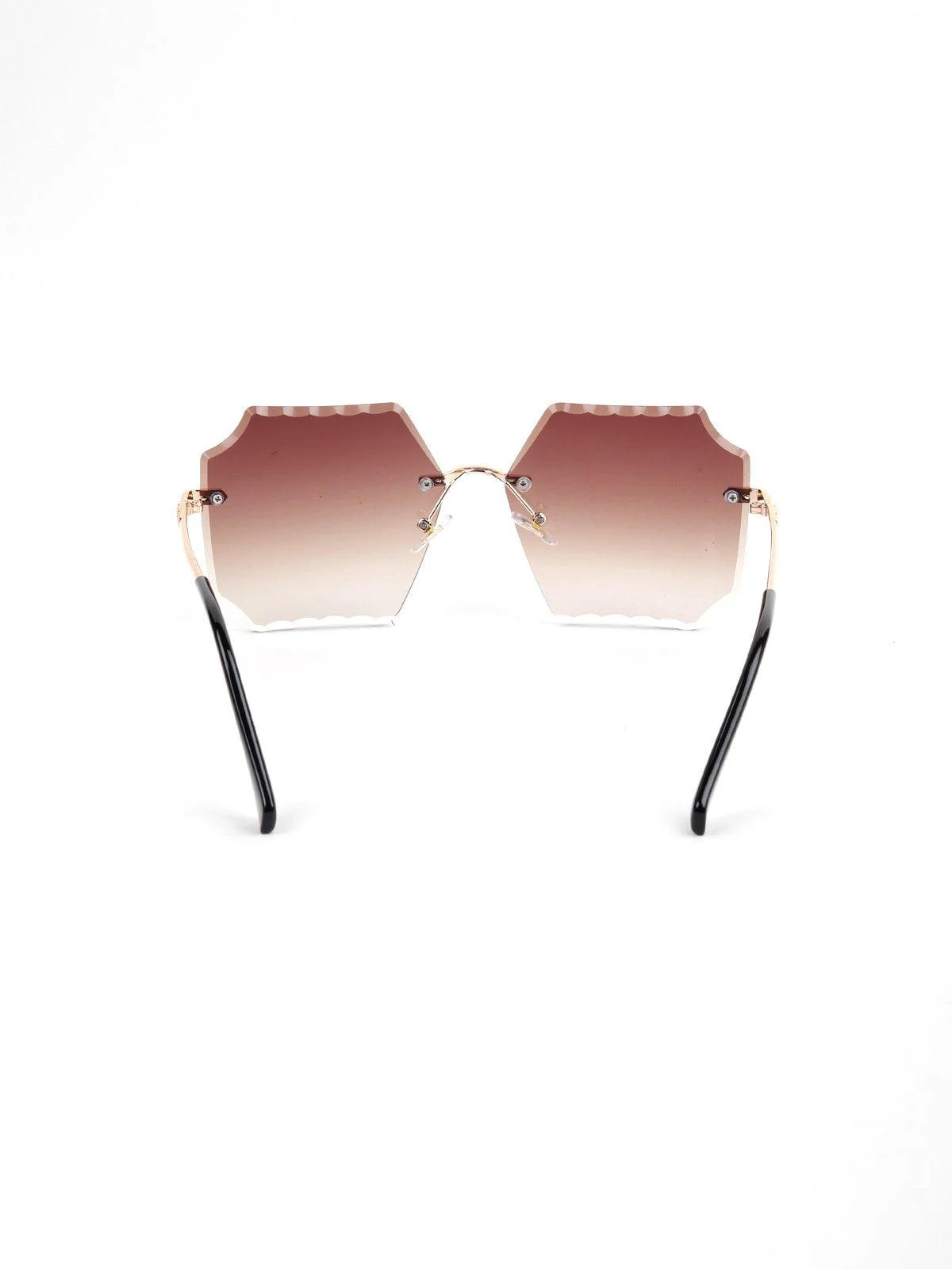 Odette Women Tan High-Index Acrylic Lens Sunglasses - Image 6
