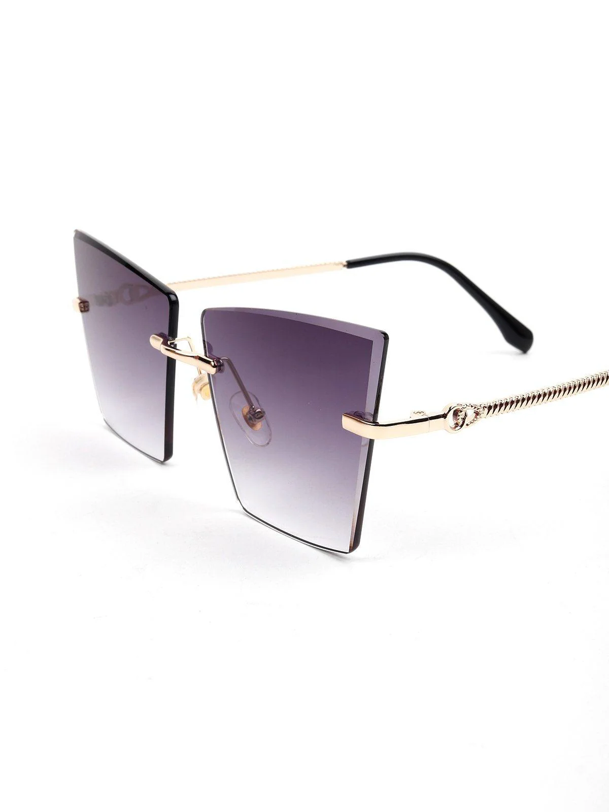 Odette Women Violet High Index Acrylic Sunglasses - Image 4