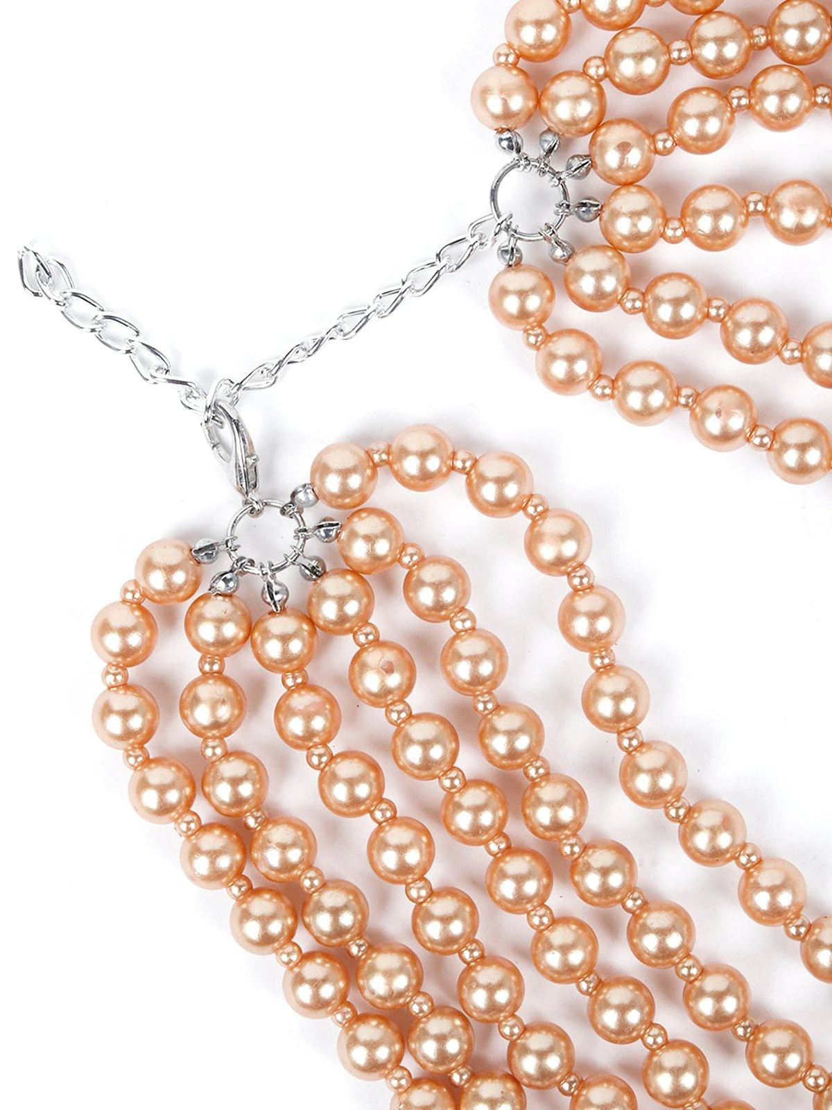 Odette Women Gold Multi-Beaded Necklace - Image 4