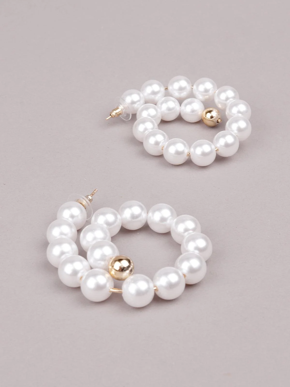 Odette Women White Metal Earrings - Image 4