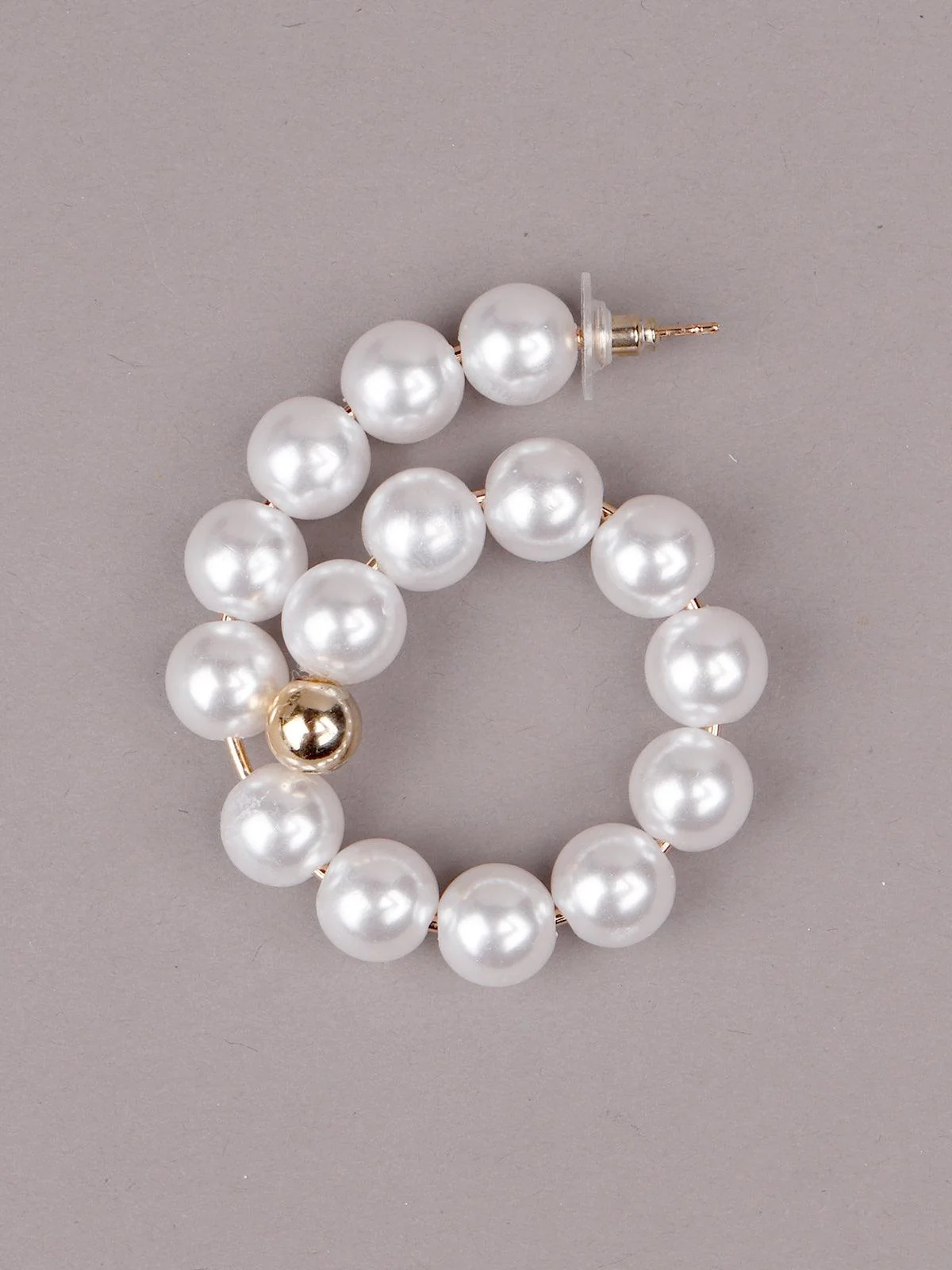Odette Women White Metal Earrings - Image 5