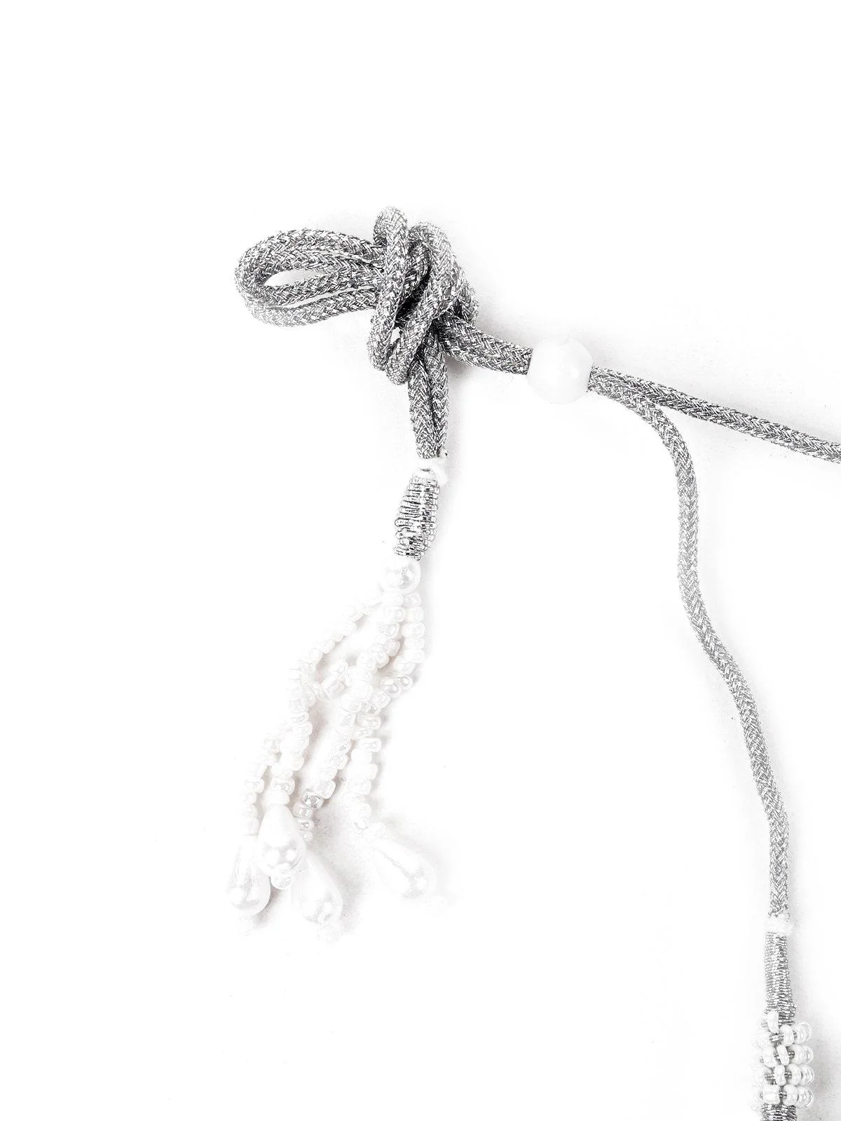 Odette Women Silver Metal Necklace Set - Image 6