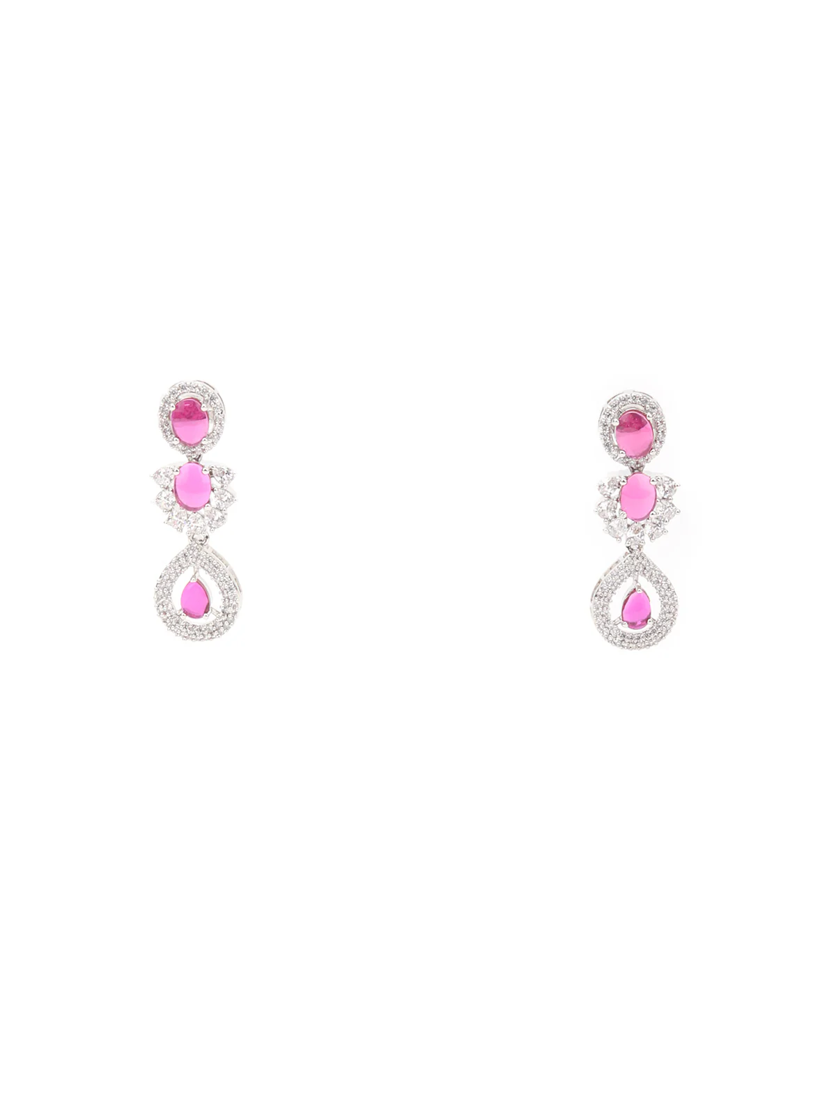 Odette Silver Alloy Jewellery Set For Women - Image 5